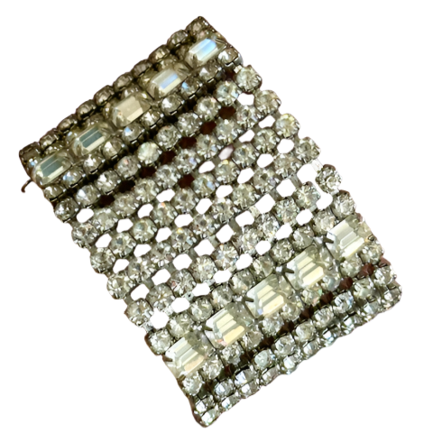 1950s Glam Diamond Crystal Bracelet