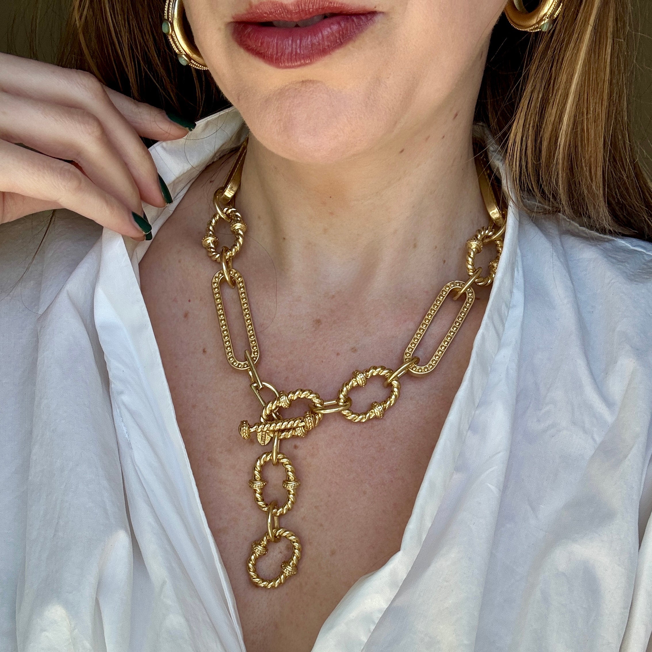 Milly Gold Toggle Necklace