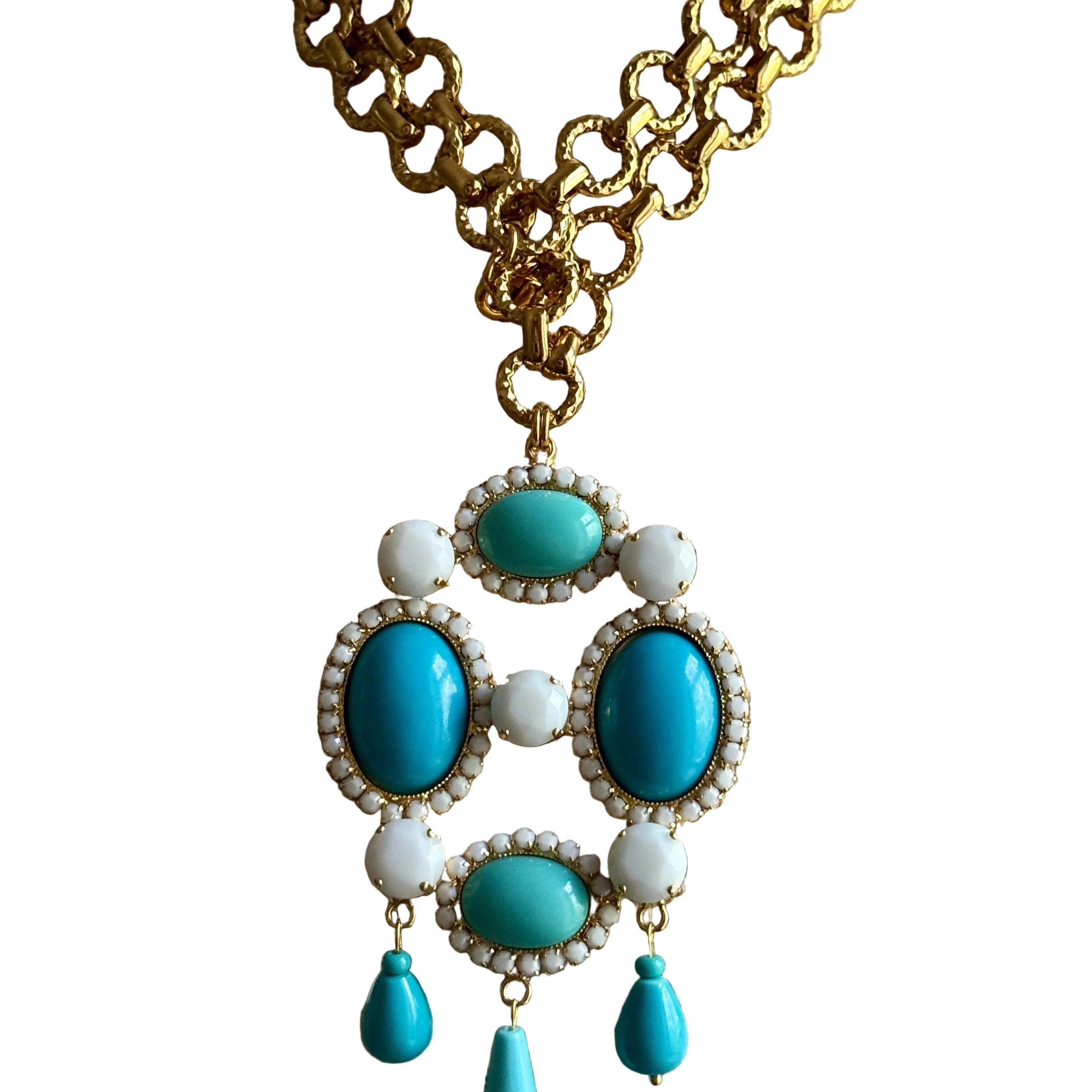 Gloria Turquoise Pendant Necklace