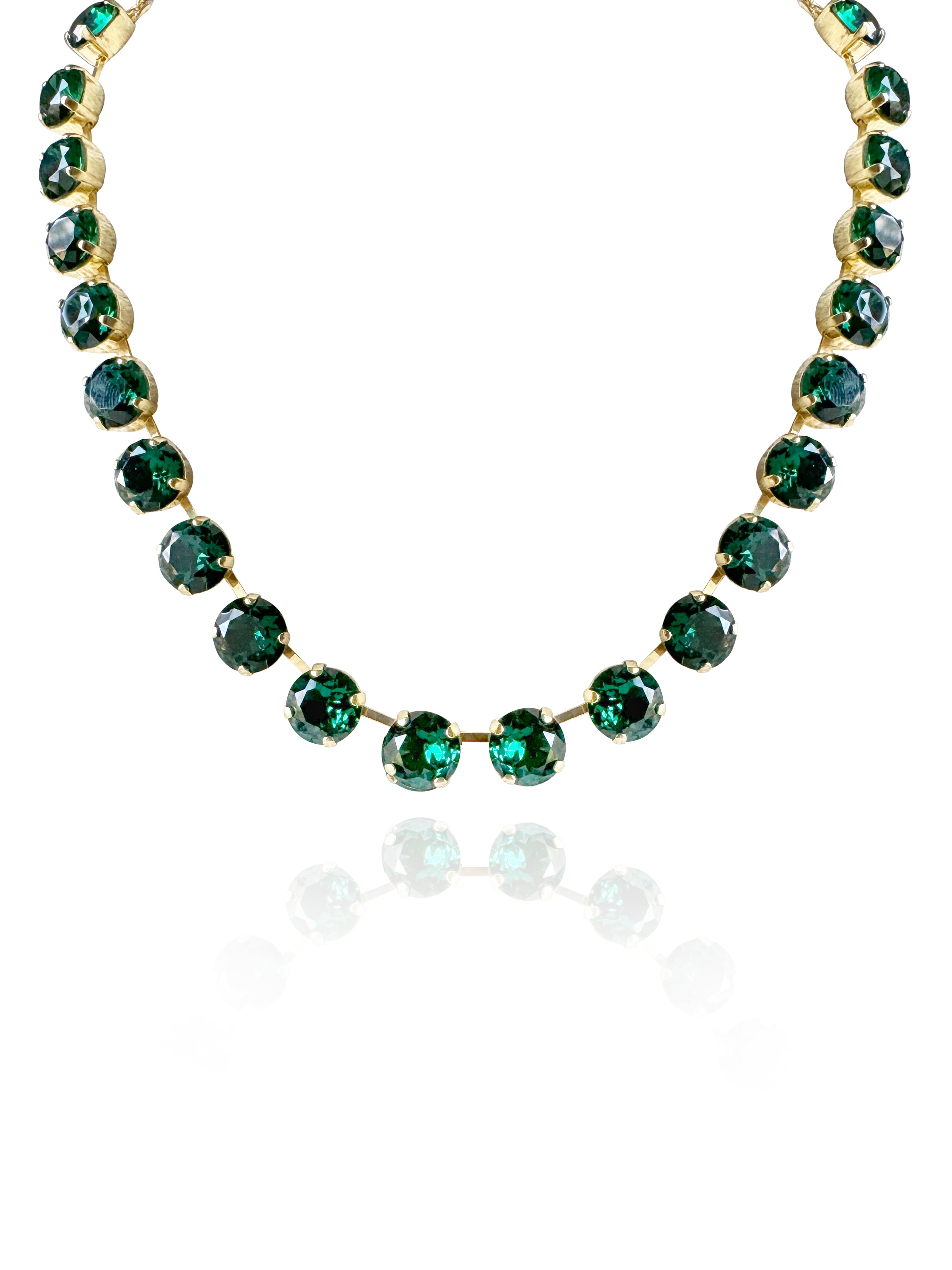 Emerald Green Crystal Riviera Necklace