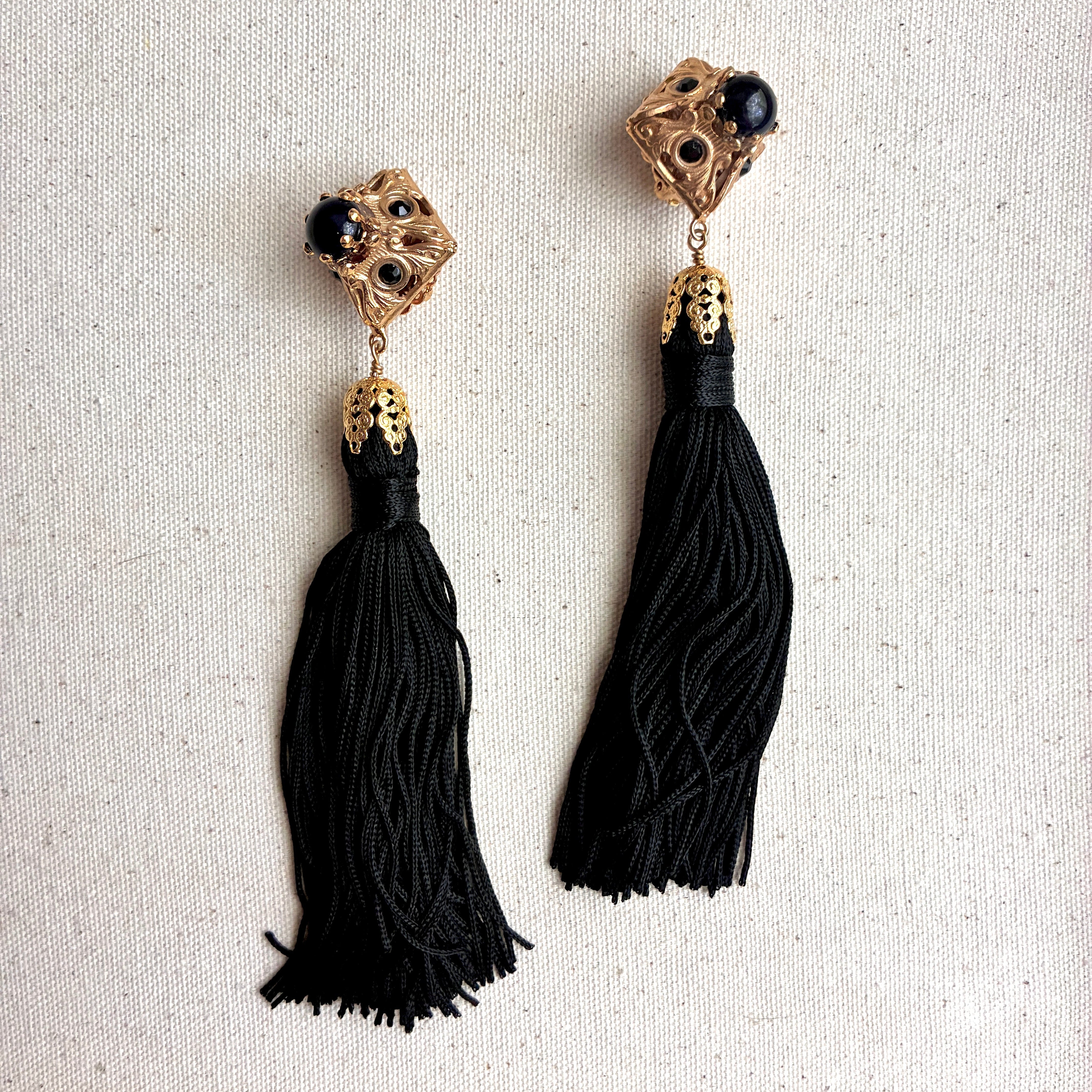 Vintage Chanel Parts Tassel Earrings