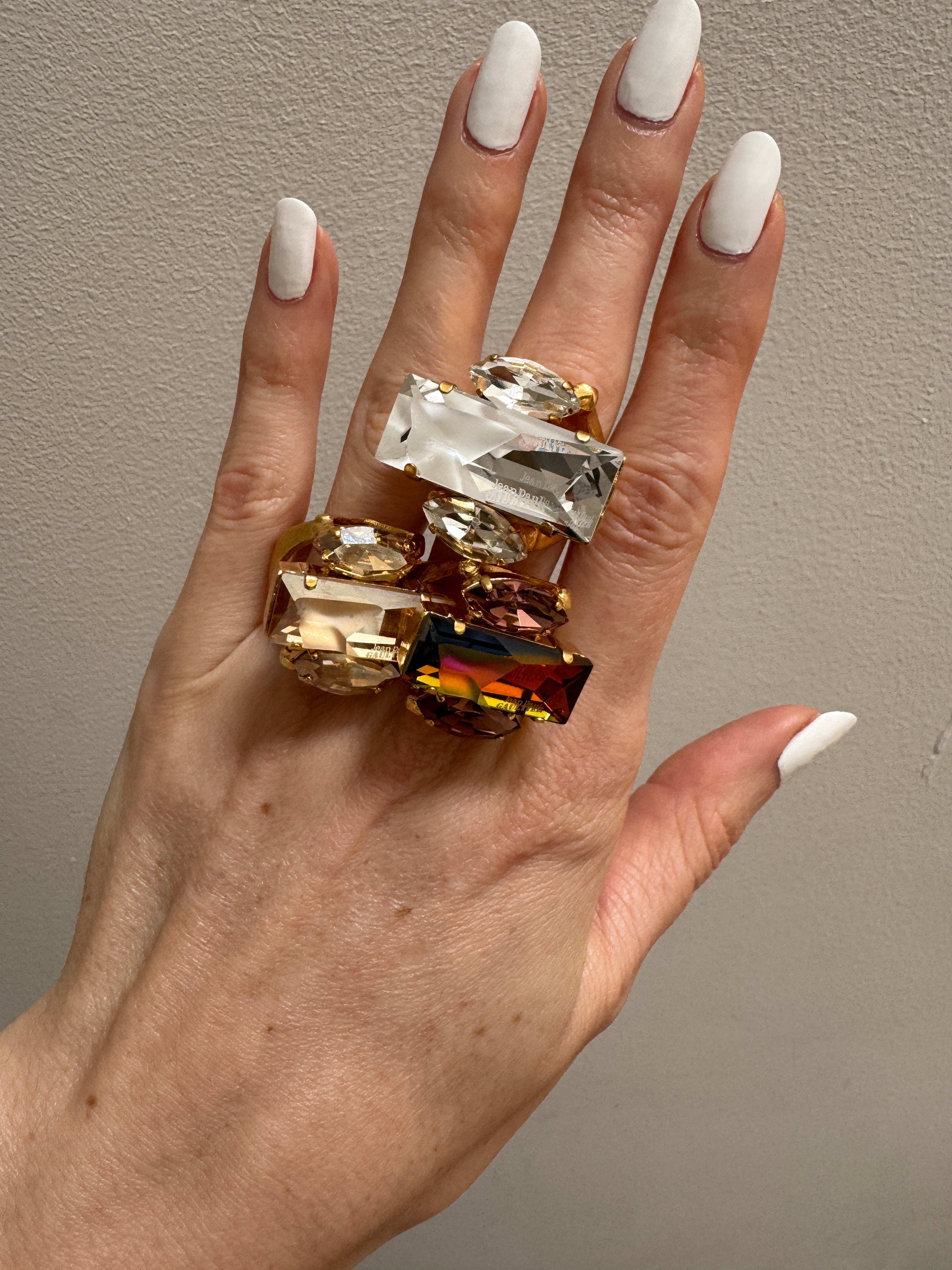 Jean Paul Gautier x Swarovski Crystal Ring Volcano or Champagne