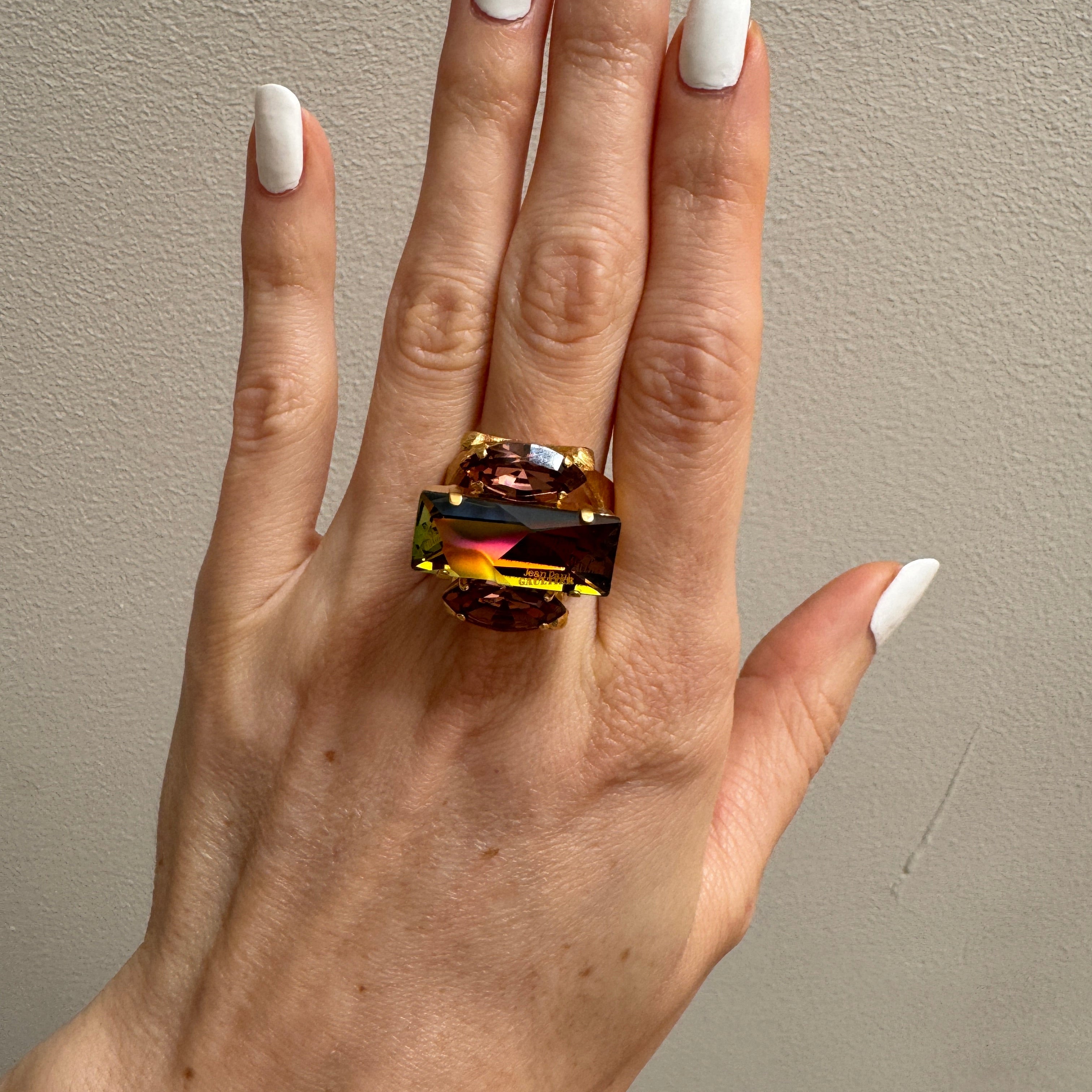 Jean Paul Gaultier x Swarovski Crystal Ring Volcano or Champagne