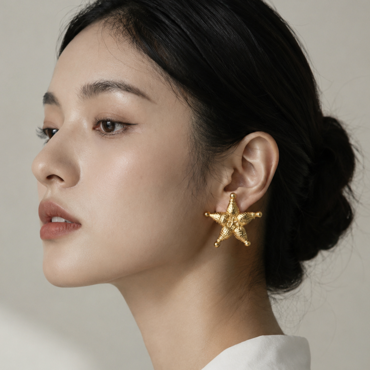 Vintage French Starfish Earrings