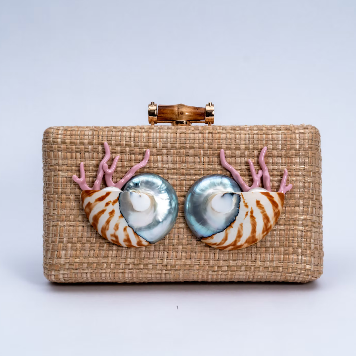 The Fiona Grasscloth Clutch