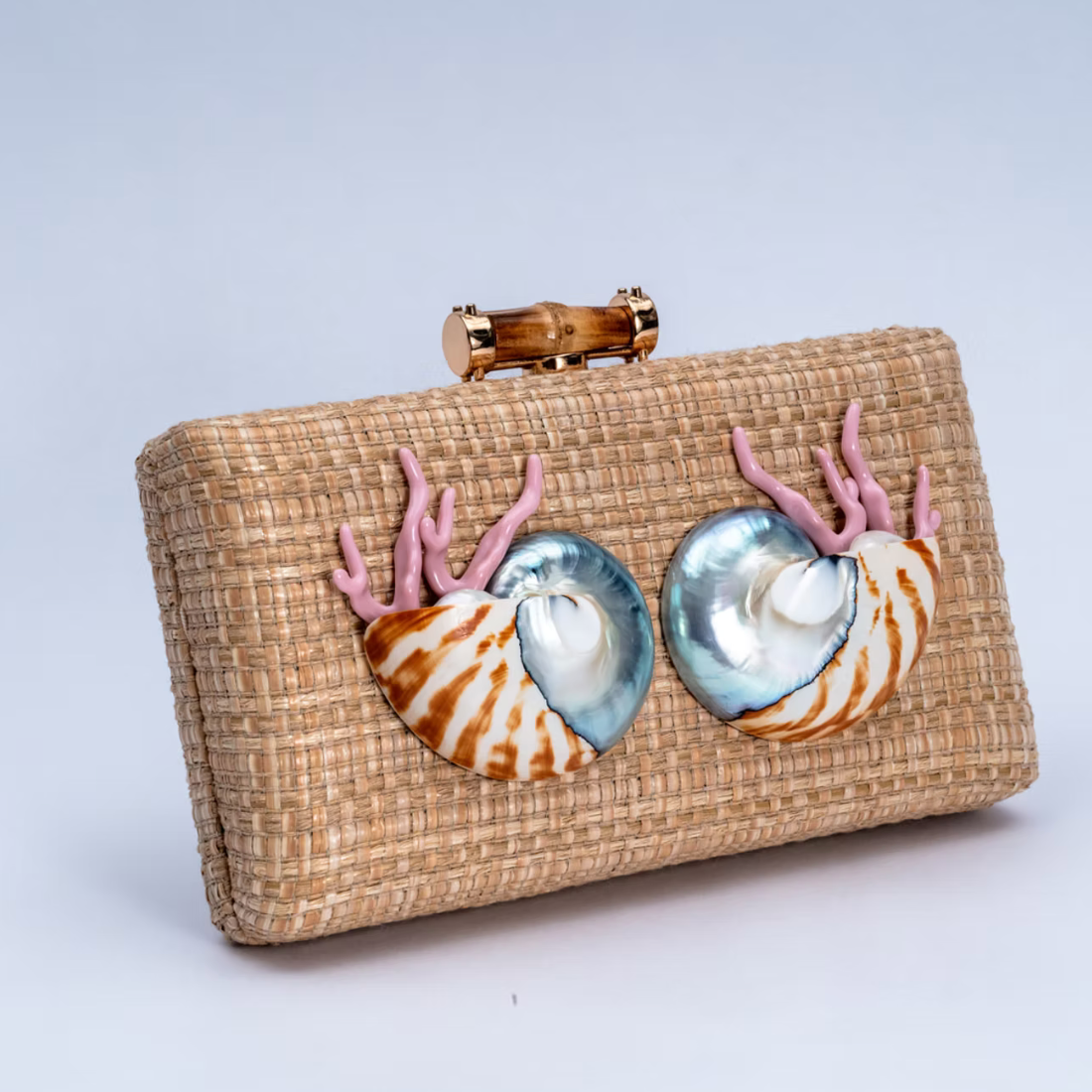 The Fiona Grasscloth Clutch