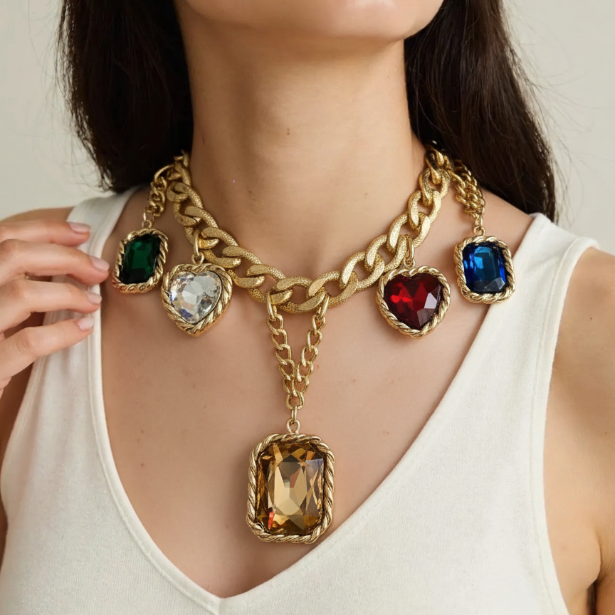 French Jewel Chain Belt / Necklace