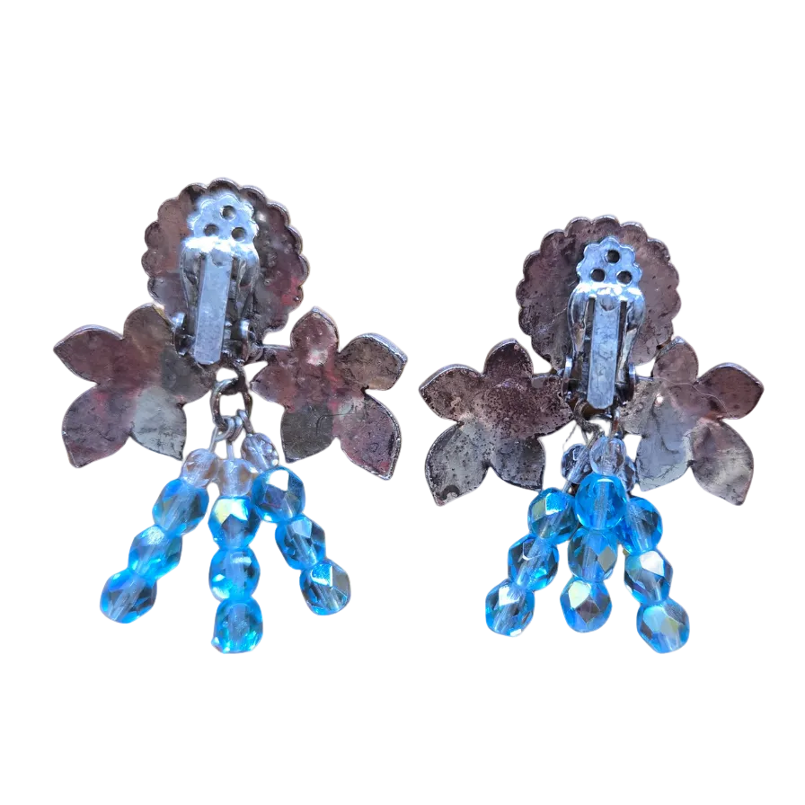 1960s Italian Turquoise Earrings